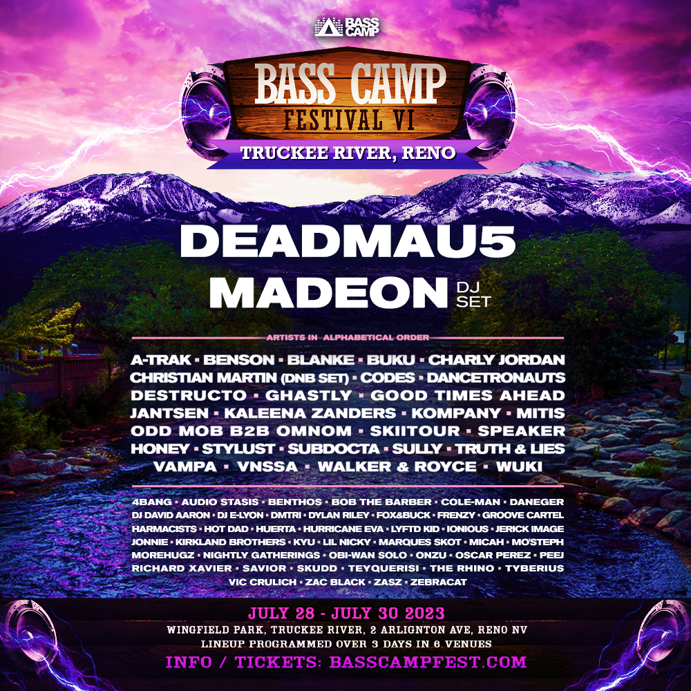 BASS CAMP FESTIVAL FINDS HIGHER GROUND AT WINGFIELD PARK JULY 28 - 30